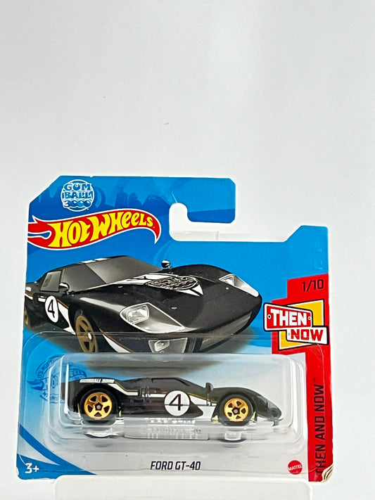 FORD GT-40 - IMPORTED SHORT CARD BLACK - Its Fun- Hot wheels - matchbox - diecast
