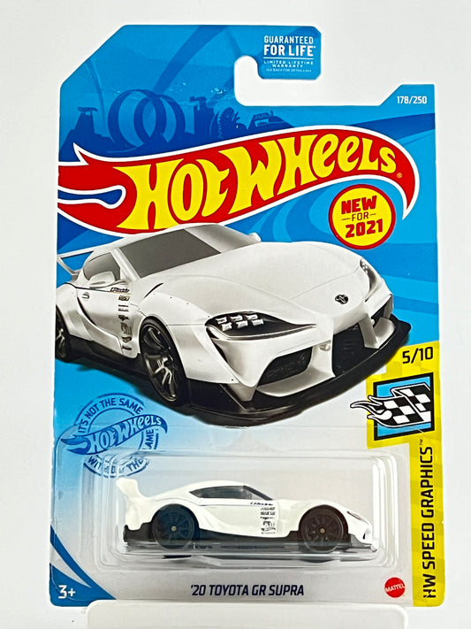 20 TOYOTA GR SUPRA - WHITE - IMPORTED - Its Fun- Hot wheels - matchbox - diecast