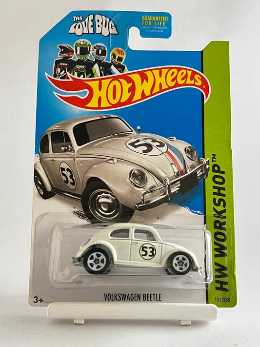 VOLKSWAGEN BEETLE - WHITE - 4D - Its Fun- Hot wheels - matchbox - diecast