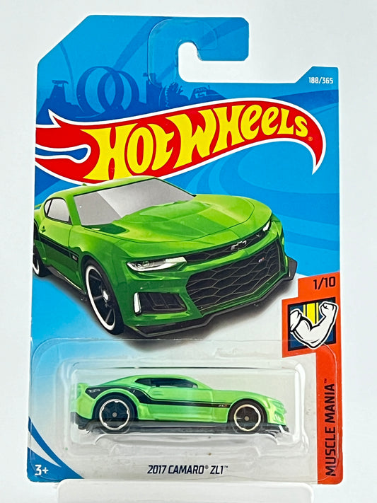 2017 CAMARO ZL1 - GREEN - Its Fun- Hot wheels - matchbox - diecast