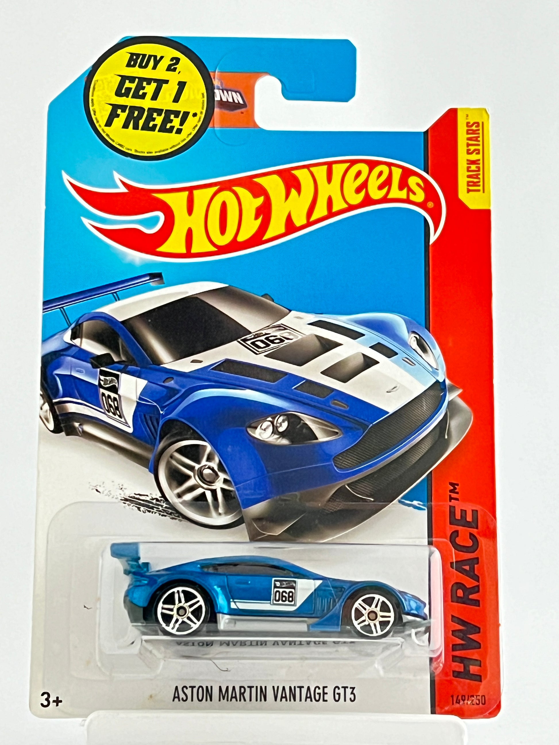 ASTON MARTIN VANTAGE GT3 - BLUE - Its Fun- Hot wheels - matchbox - diecast