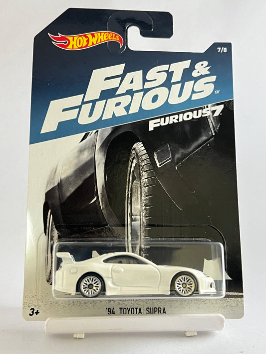 94 TOYOTA SUPRA - WHITE - 4D - Its Fun- Hot wheels - matchbox - diecast