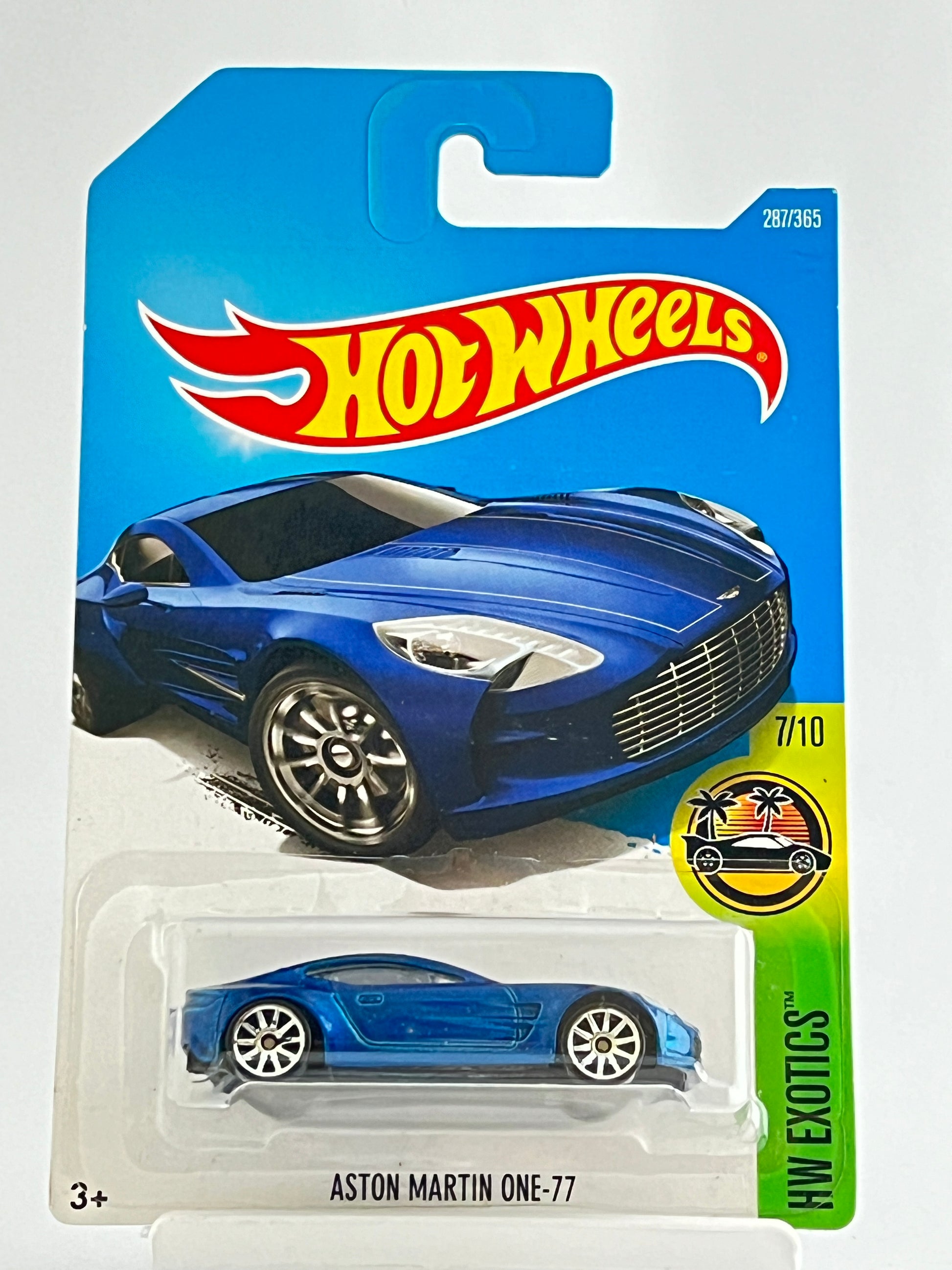 ASTON MARTIN ONE -77 - BLUE - Its Fun- Hot wheels - matchbox - diecast