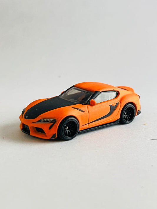 UNCARDED - 2021 TOYOTA GR SUPRA - MATTE FINISH ORANGE - Its Fun- Hot wheels - matchbox - diecast