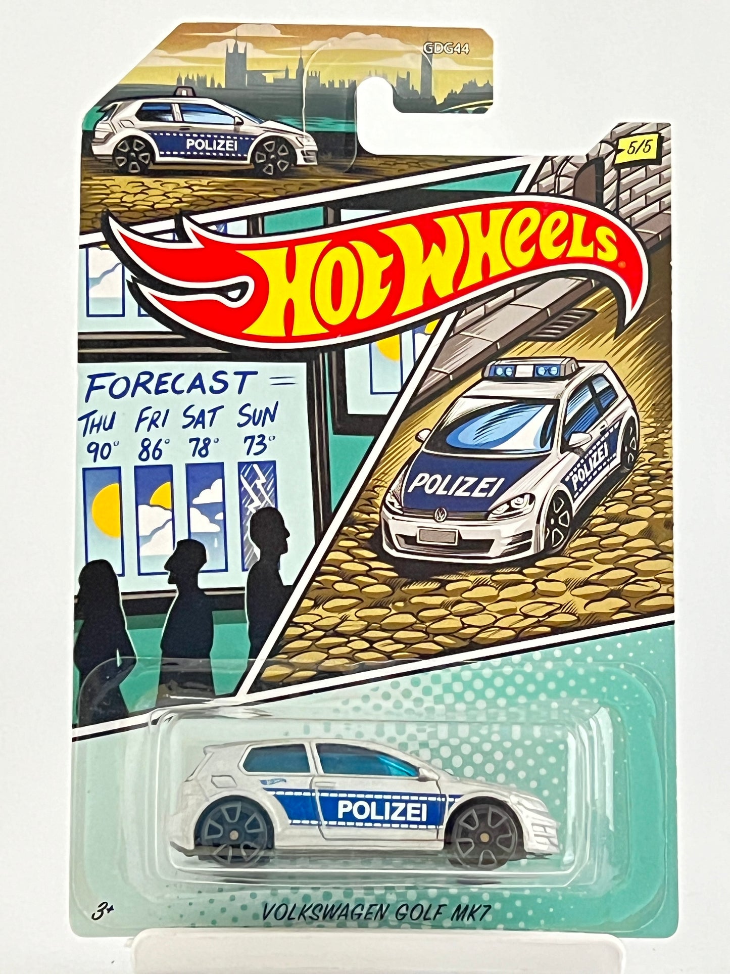 SET OF 5 POLICE CARS