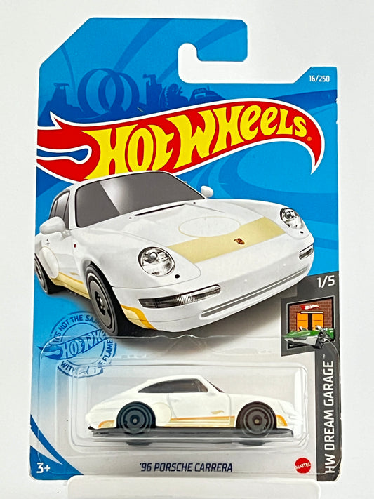 96 PORSCHE CARRERA - WHITE - IMPORTED - DREAM GARAGE - Its Fun- Hot wheels - matchbox - diecast