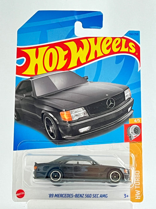 89 MERCEDES-BENZ 560 SEC AMG - BLACK - IMPORTED - 4F - Its Fun- Hot wheels - matchbox - diecast