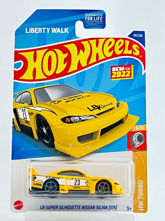 LB SUPER SILHOUETTE NISSAN SILVIA (S15) - YELLOW - IMPORTED -2B - Its Fun- Hot wheels - matchbox - diecast