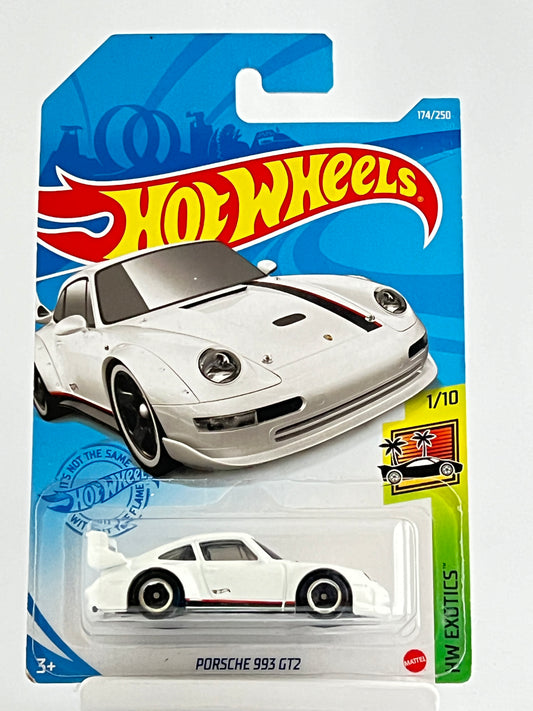 PORSCHE 993 GT2 - WHITE IMPORTED - Its Fun- Hot wheels - matchbox - diecast
