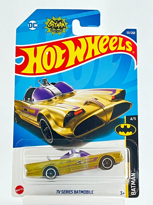 TV SERIES BATMOBILE - GOLDEN - IMPORTED - BLISTER DAMAGED - Its Fun- Hot wheels - matchbox - diecast
