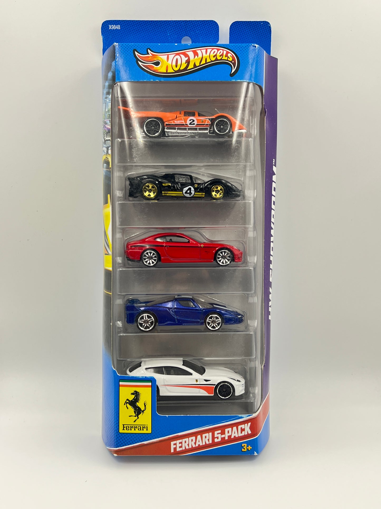 HOT WHEELS - FERRARI 5 PACK - 2012 MODEL