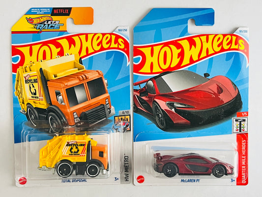 MCLAREN P1 + TOTAL DISPOSAL - 4B - Its Fun- Hot wheels - matchbox - diecast