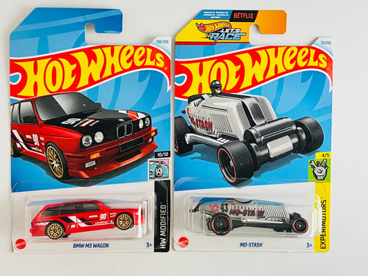 BMW M3 WAGON - RED + MO-STASH - 5C - Its Fun- Hot wheels - matchbox - diecast