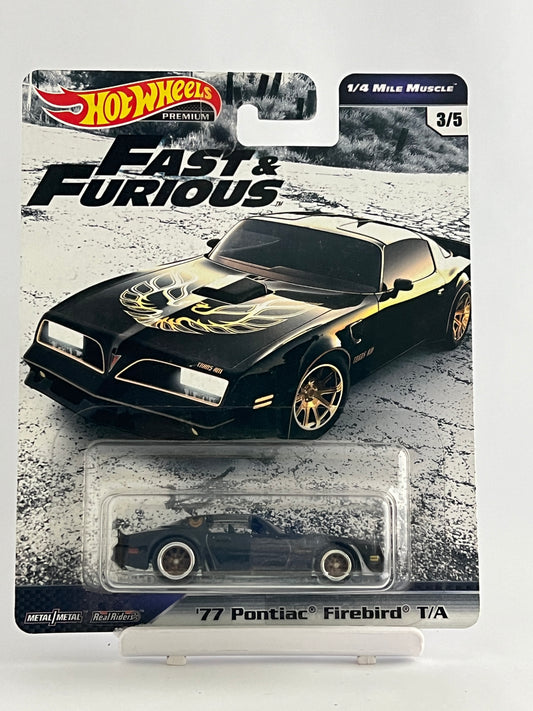 PREMIUM FAST AND FURIOUS 77 PONTIAC FIREBIRD T/A - Its Fun- Hot wheels - matchbox - diecast