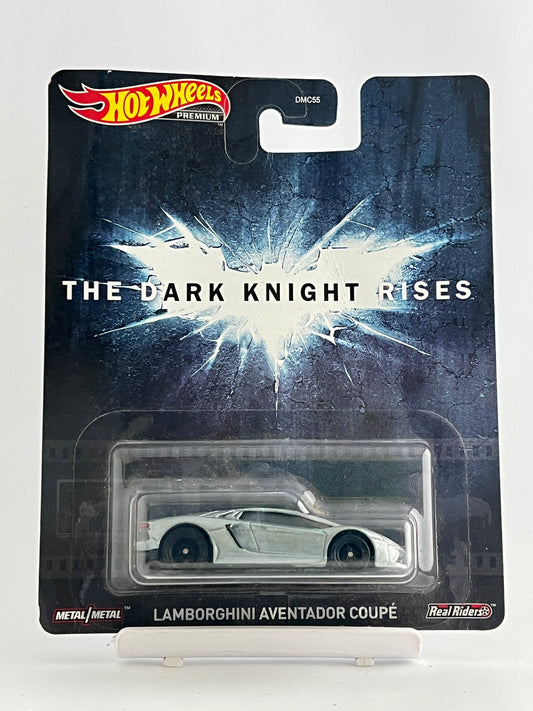 PREMIUM LAMBORGHINI AVENTADOR COUPE : THE DARK KNIGHT RISES - CARD BENT - Its Fun- Hot wheels - matchbox - diecast