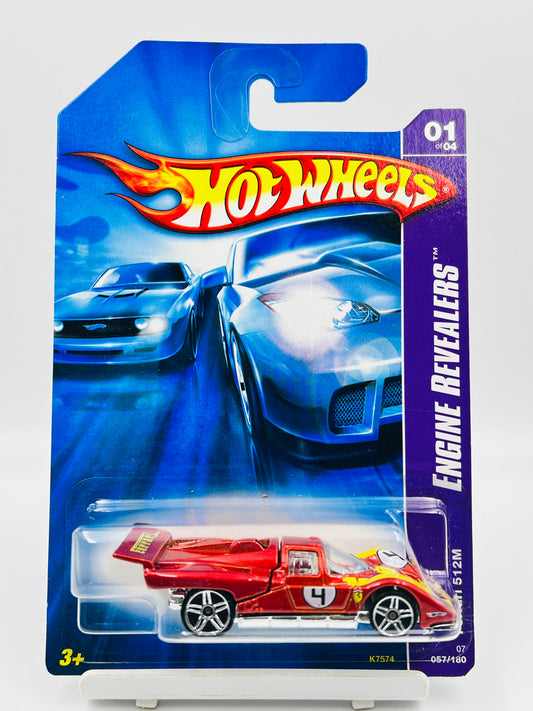 HOT WHEELS - FERRARI  - FERRARI 512M - RED -2A