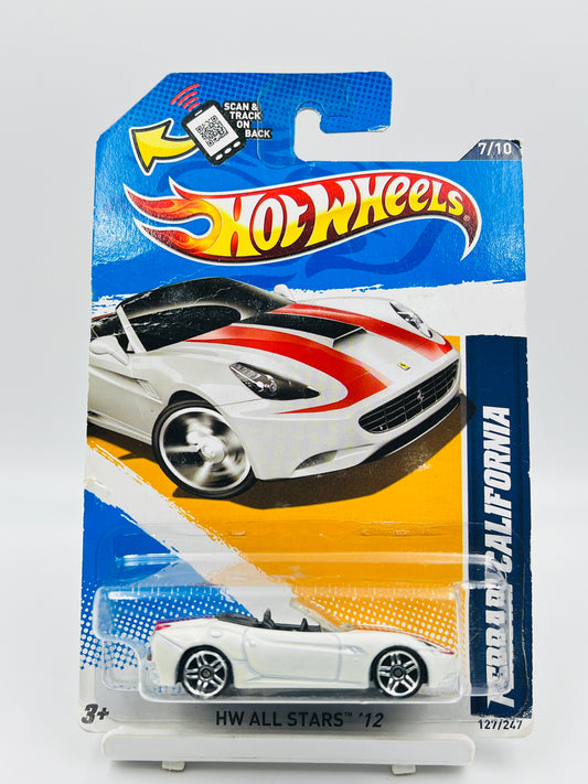 HOT WHEELS - FERRARI  CALIFORNIA - WHITE - 2A