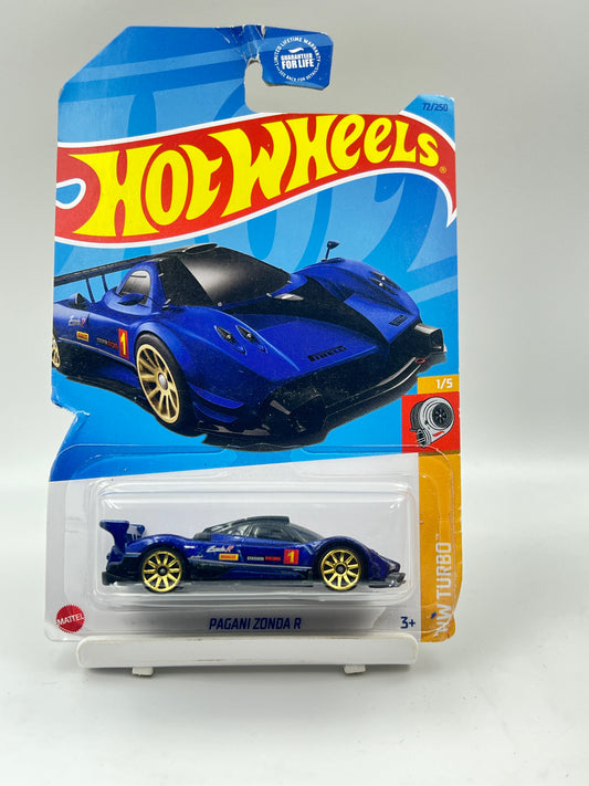 DAMAGED CARD - PAGANI ZONDA R - BLUE - 2H