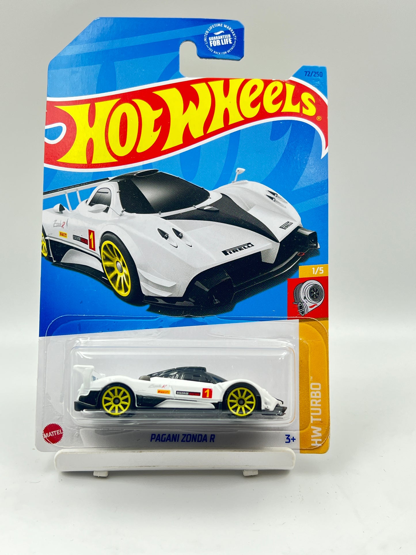 IMPORTED - HOT WHEELS -  PAGANI ZONDA R - WHITE - 2E