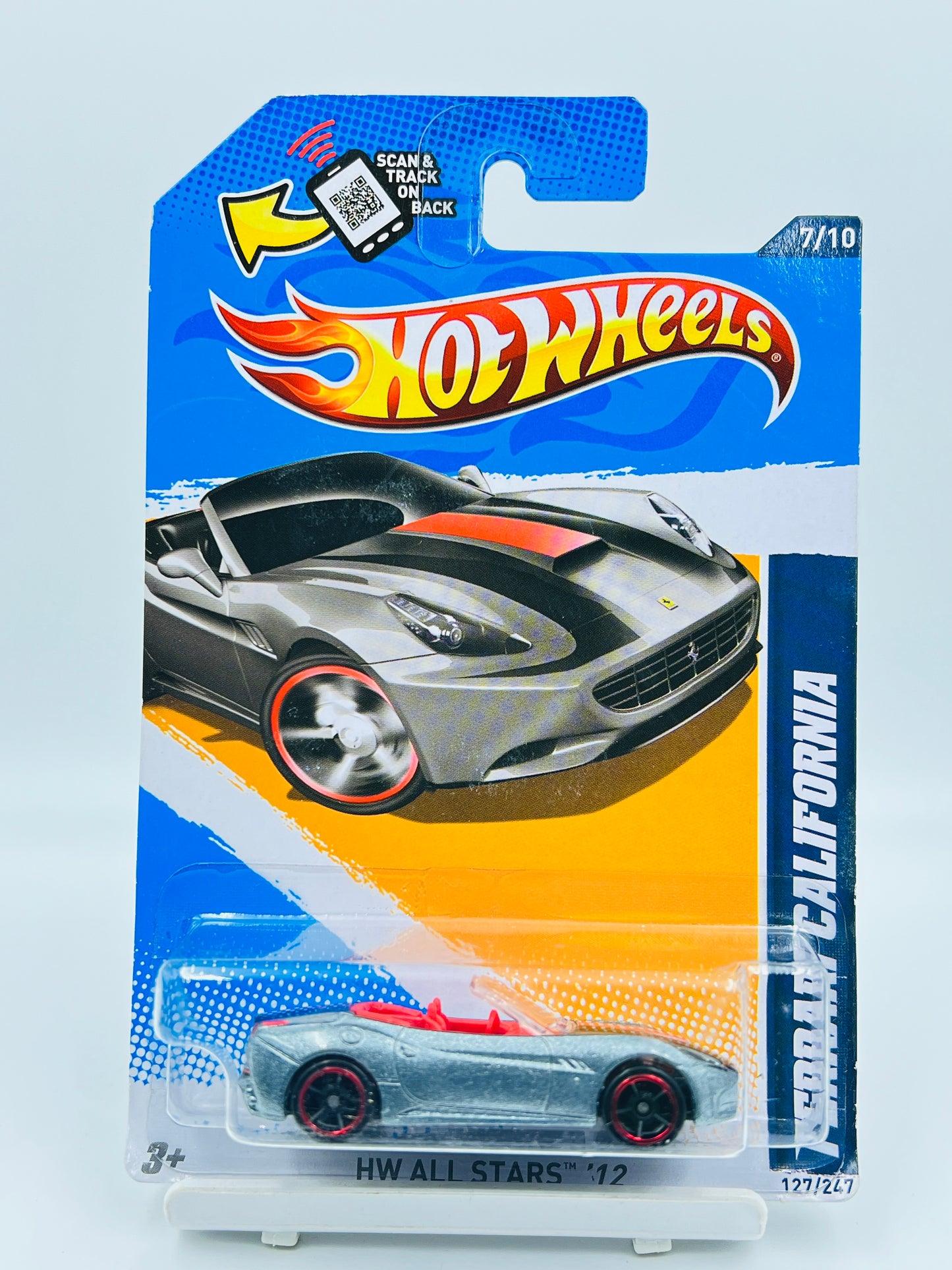 HOT WHEELS - FERRARI CALIFORNIA - SILVER - 1D