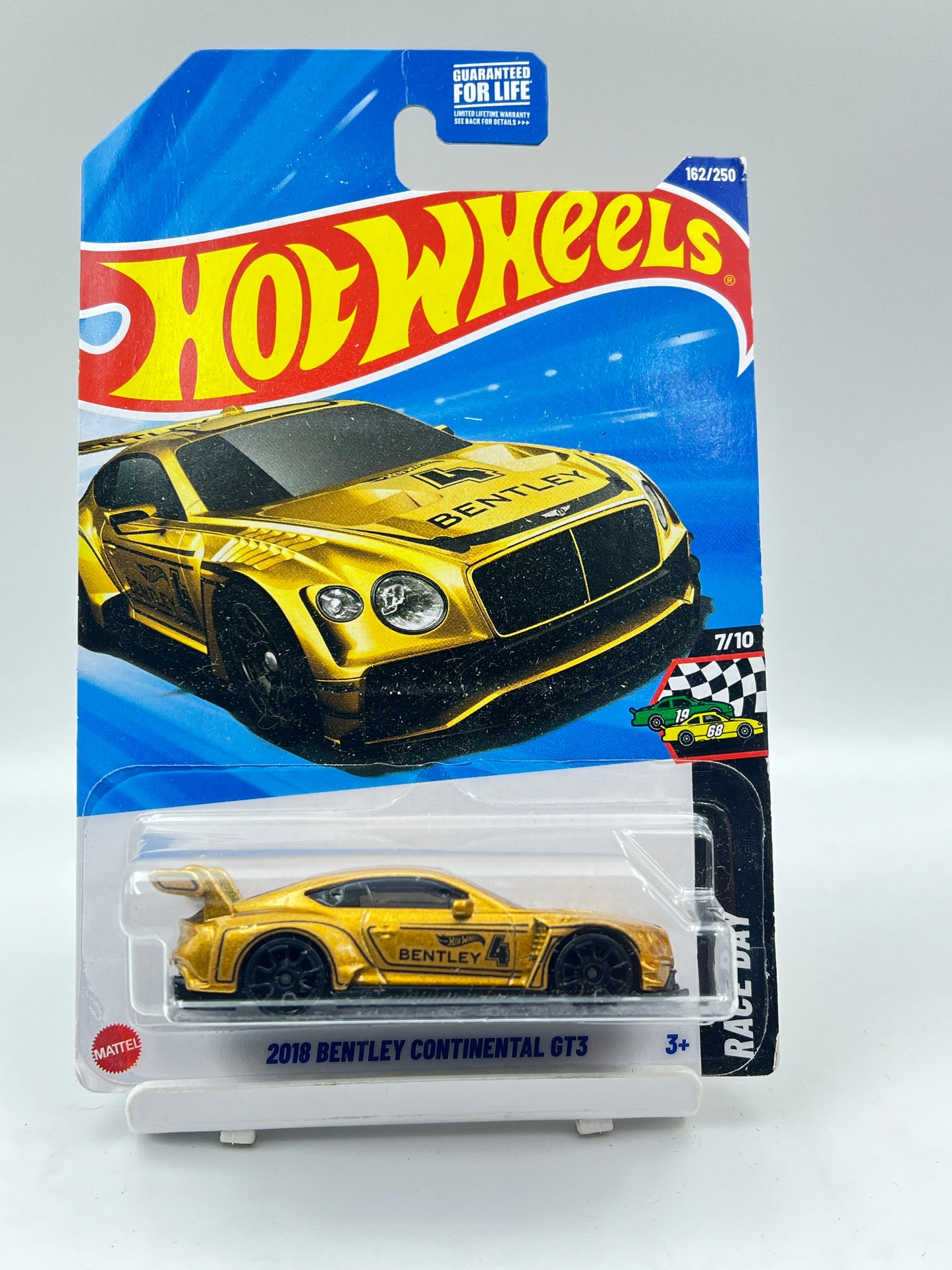 IMPORTED - HOT WHEELS -  2018 BENTLEY CONTINENTAL GT3 - GOLD - 9B