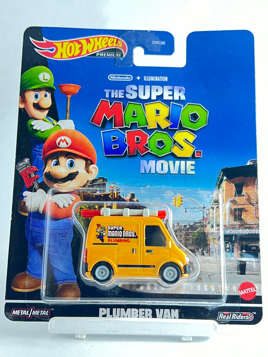 PREMIUM - THE SUPER MARIO BROS MOVIE - PLUMBER VAN - Its Fun- Hot wheels - matchbox - diecast