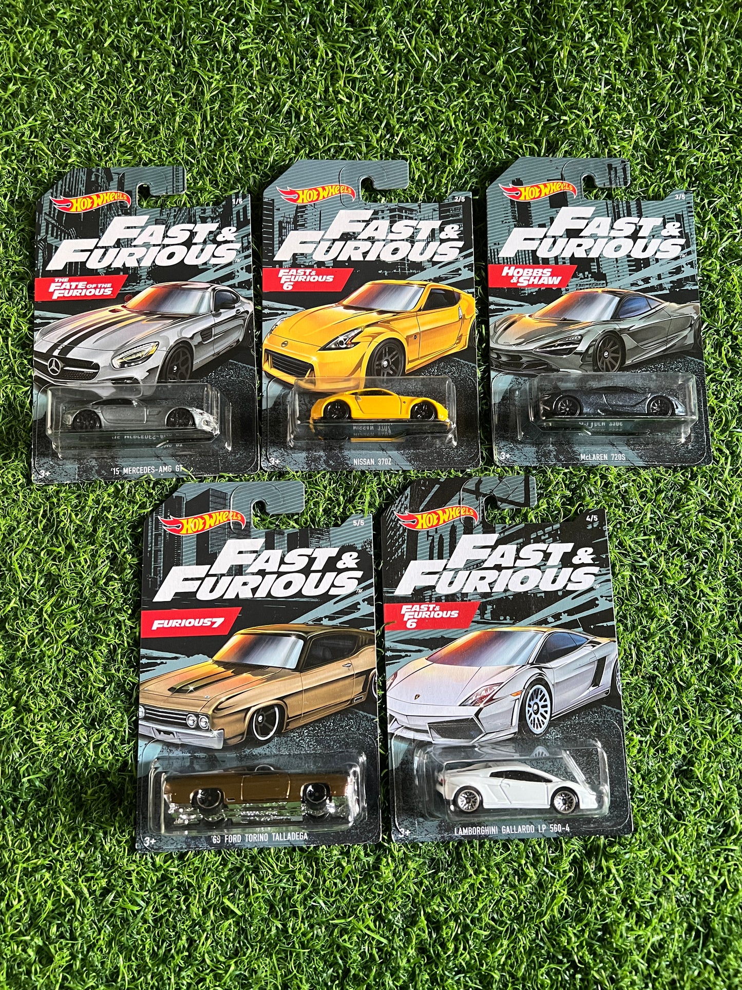 FAST AND FURIOUS SET OF 5