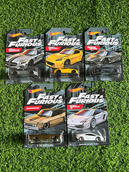 FAST AND FURIOUS SET OF 5