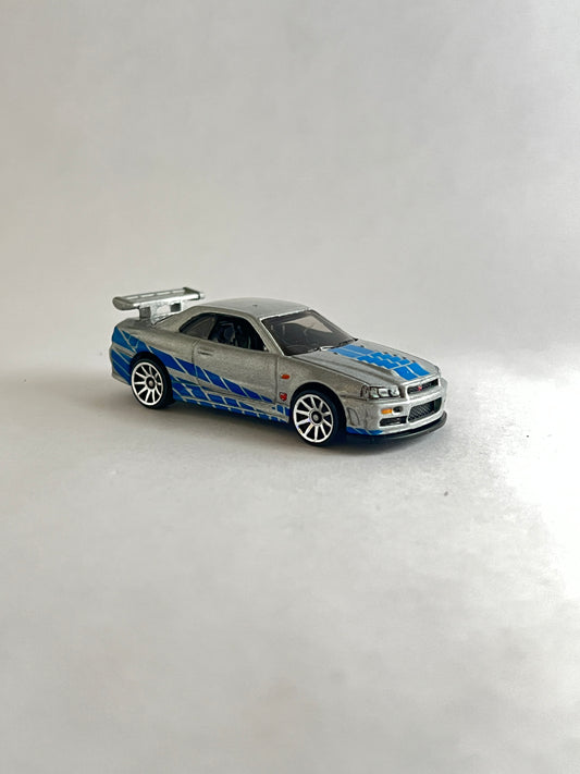 UNCARDED - NISSAN SKYLINE GT-R (BNR34) - Its Fun- Hot wheels - matchbox - diecast