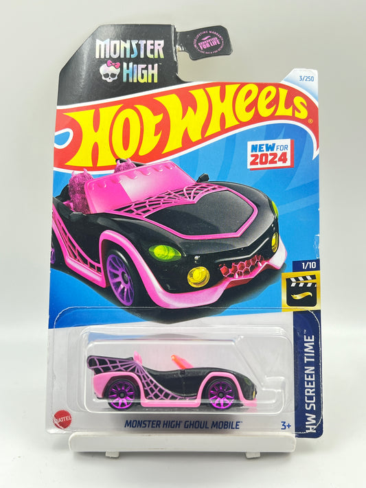 DAMAGED CARD - IMPORTED - HOT WHEELS -  MONSTER HIGH GHOUL MOBILE - 2B