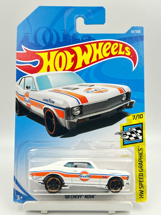 HOT WHEELS - 68 CHEVY NOVA - WHITE GULF - 2C - Its Fun