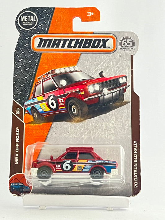 70 DATSUN 510 RALLY - IMPORTED - Its Fun- Hot wheels - matchbox - diecast