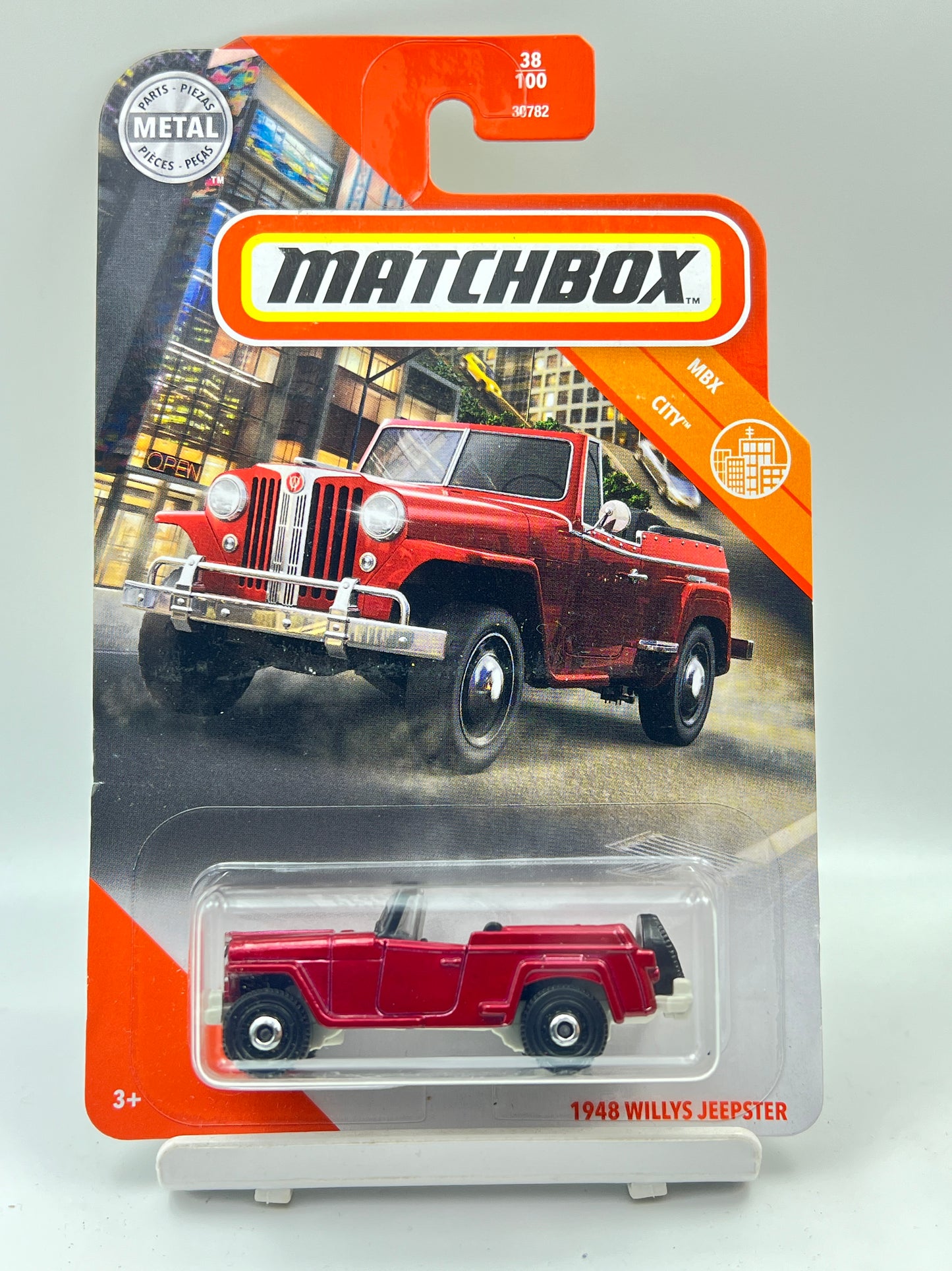MATCHBOX - 1948 WILLY'S JEEPSTER - RED - ZX3