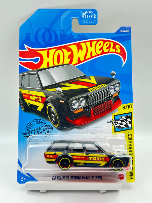 BLISTER CRACK - IMPORTED - HOT WHEELS -  DATSUN BLUEBIRD WAGON(510) - BLACK - 6B