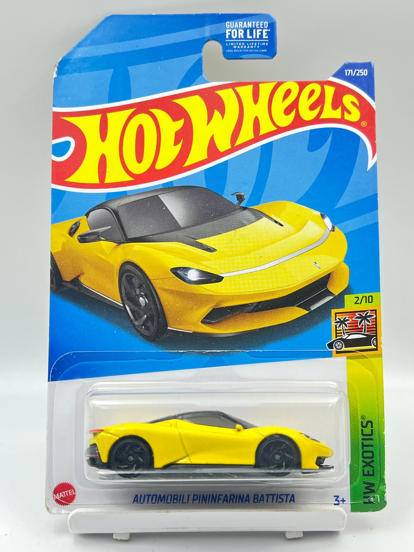 IMPORTED - HOT WHEELS -  AUTOMOBILI PINNFARINA BATTISTA - YELLOW - 6E