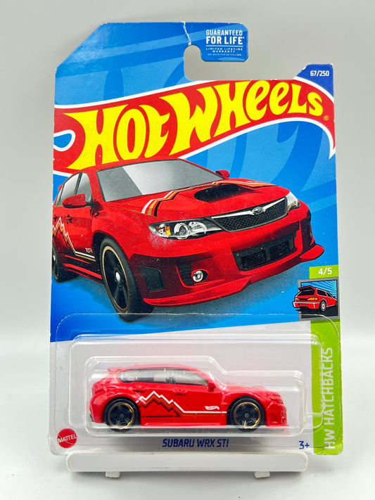 BLISTER CRACK - IMPORTED - HOT WHEELS -  SUBARU WRX STI - RED - 6D
