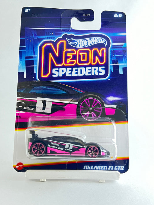 NEON SPEEDERS - MCLAREN F1 GTR - 4A - Its Fun- Hot wheels - matchbox - diecast