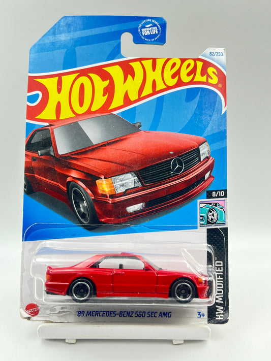 BLISTER CRACK - 89 MERCEDES BENZ 560 SEC AMG - RED - 4B