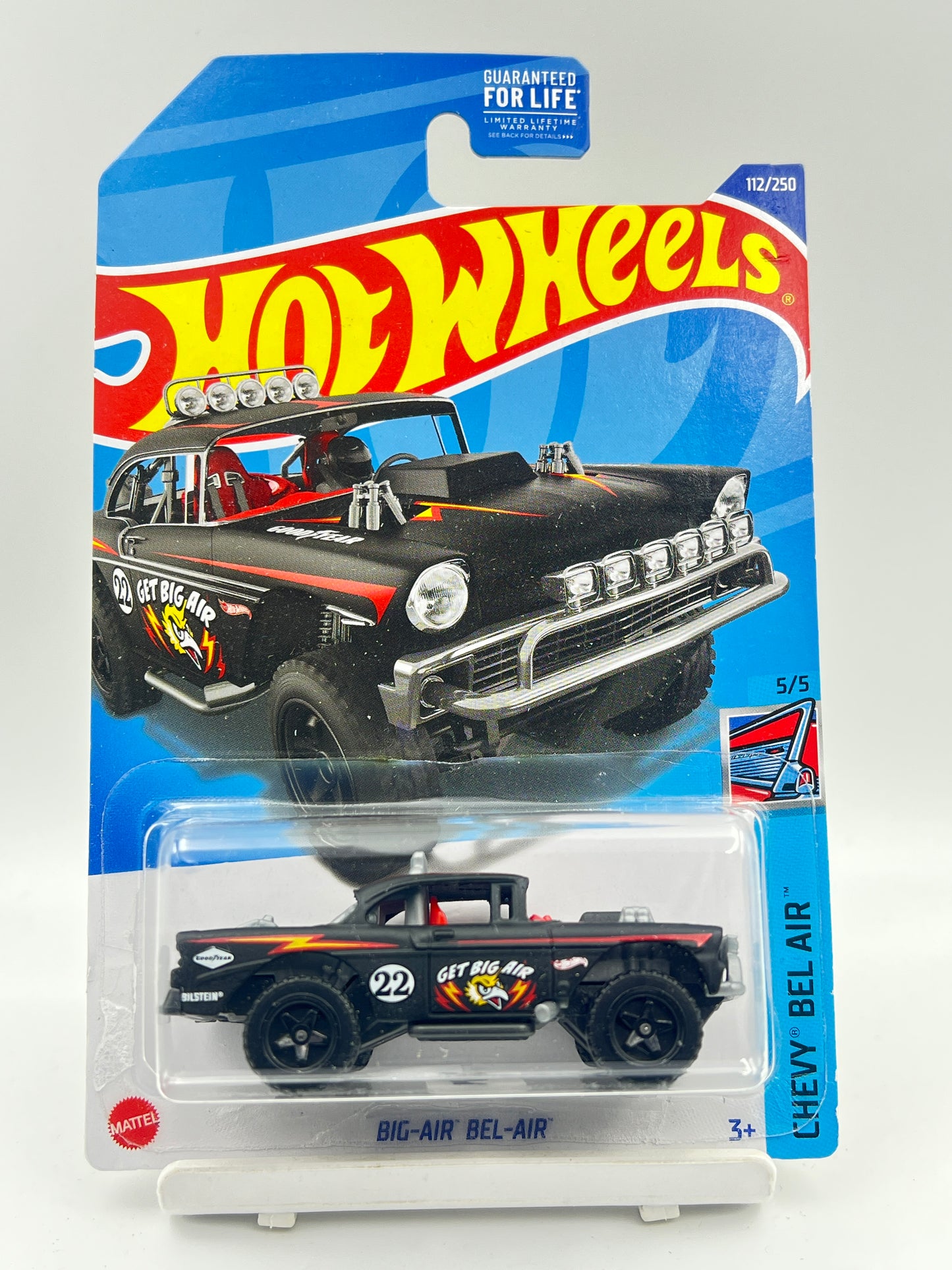 IMPORTED - HOT WHEELS -  BIG AIR BEL AIR - BLACK - RARE - 3B