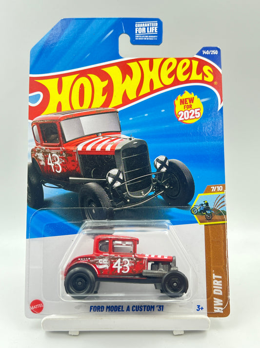 IMPORTED - HOT WHEELS -  FORD MODEL A CUSTOM 31 - RED - 1A