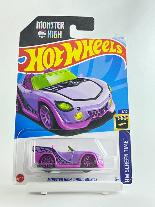 IMPORTED - MONSTER HIGH GHOUL MOBILE - PURPLE - 4B - Its Fun- Hot wheels - matchbox - diecast
