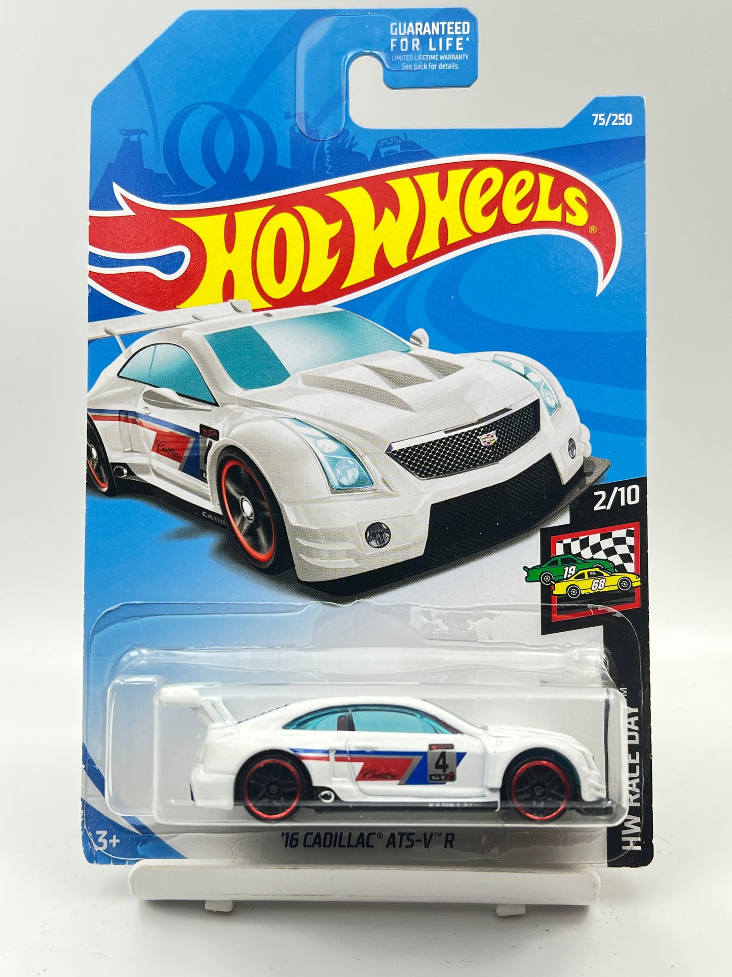 MILD SOFT CORNERS - IMPORTED - HOT WHEELS - 16 CADILLAC ATS-V R - WHITE - 3F