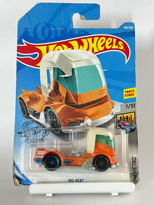 RIG HEAT -CARD AS IN PICTURE- 3D - Its Fun- Hot wheels - matchbox - diecast