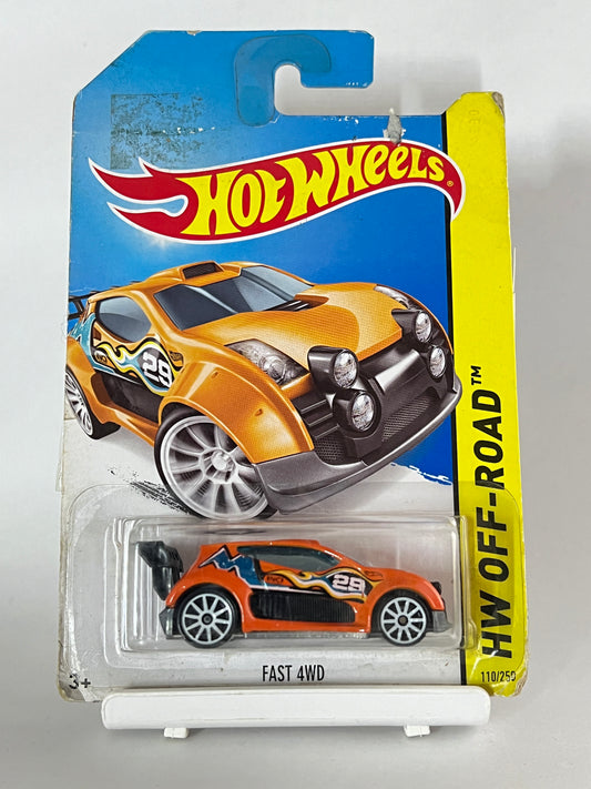 FAST 4WD -CARD AS IN PICTURE- 3D - Its Fun- Hot wheels - matchbox - diecast