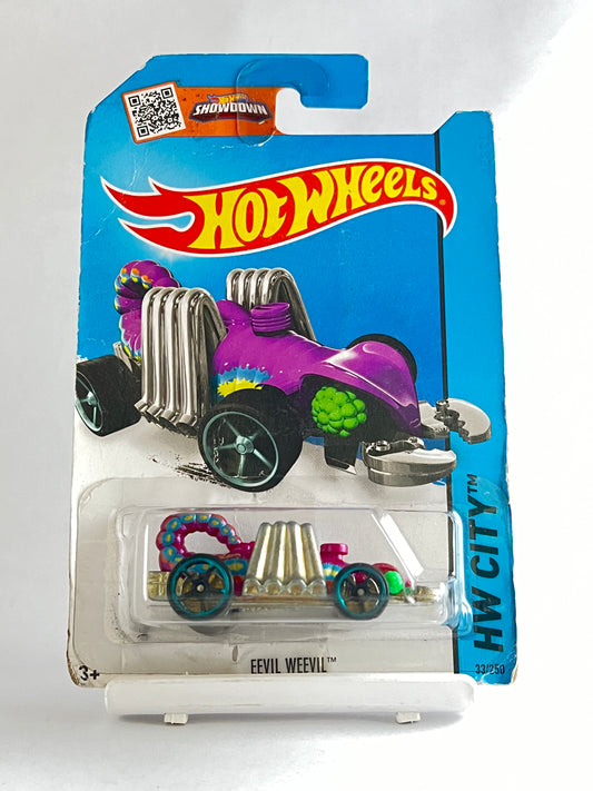 EEVIL WEEVIL -CARD AS IN PICTURE- 3D - Its Fun- Hot wheels - matchbox - diecast