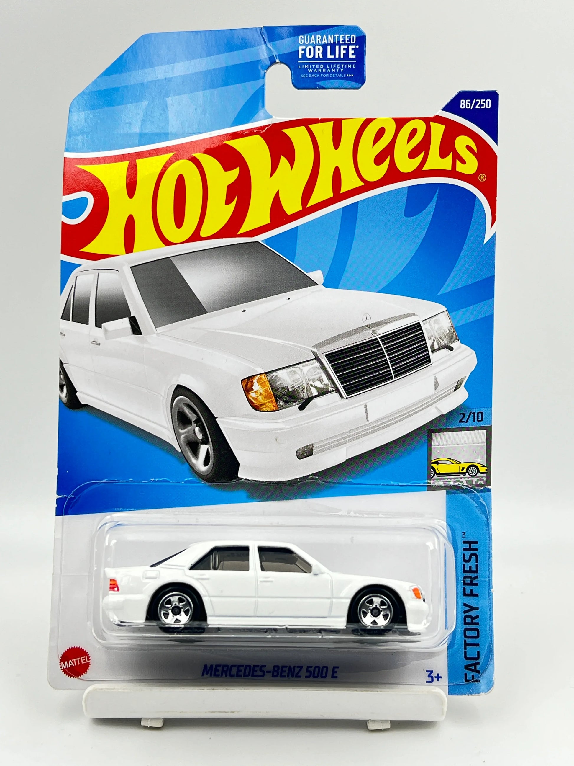 RARE - MILD CREASED - HOT WHEELS - MERCEDES BENZ 500 E - WHITE - 1C - Its Fun