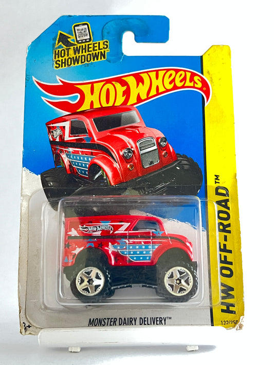 MONSTER DAIRY DELIVERY -CARD AS IN PICTURE- 3D - Its Fun- Hot wheels - matchbox - diecast