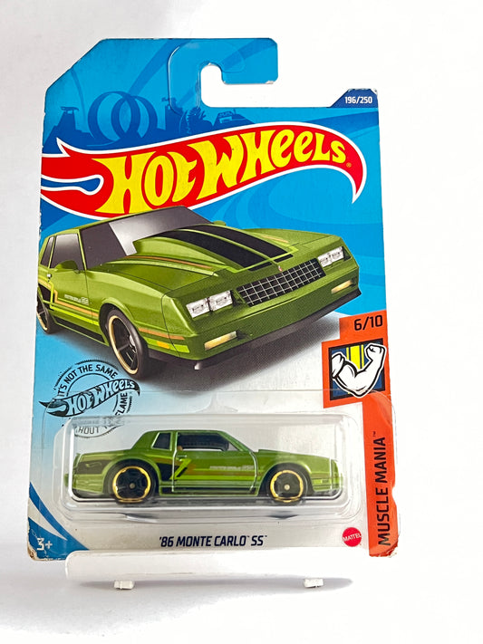 86 MONTE CARLO SS -CARD AS IN PICTURE- 3D - Its Fun- Hot wheels - matchbox - diecast