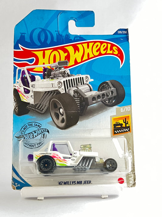 42 WILLYS MB JEEP -CARD AS IN PICTURE- 3D - Its Fun- Hot wheels - matchbox - diecast