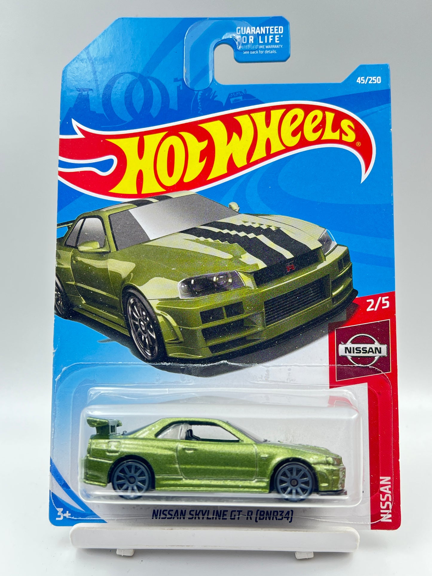 VERY MILD BLISTER BEND - IMPORTED - HOT WHEELS -  RARE - NISSAN SKYLINE GT-R (BNR34) - B4